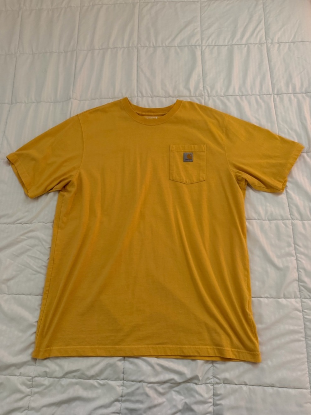 Carhartt Men’s Short Sleeve Pocket Tee — Yellow